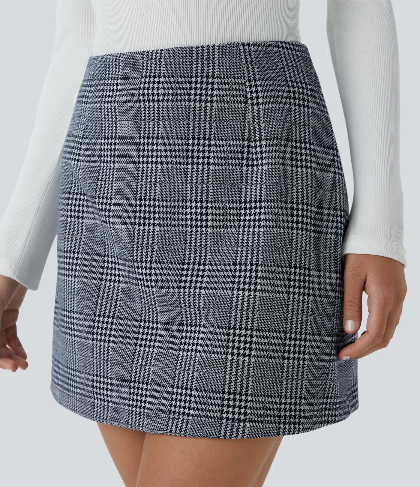 AFZ®Skirtlets High-Rise Plaid Mini-Skirts