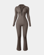 AFZ®Onesie Long Sleeve Zip Front Bell Bottoms Jumpsuits