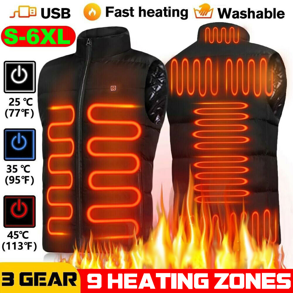 ⚡5-minute Charge, 8-hour Use🔋🔥Burning Heated-Vest