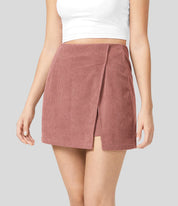 AFZ®Skirtlets Split Corduroy Mini-Skirts