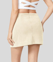 AFZ®Skirtlets Split Corduroy Mini-Skirts