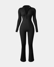 AFZ®Onesie Long Sleeve Zip Front Bell Bottoms Jumpsuits