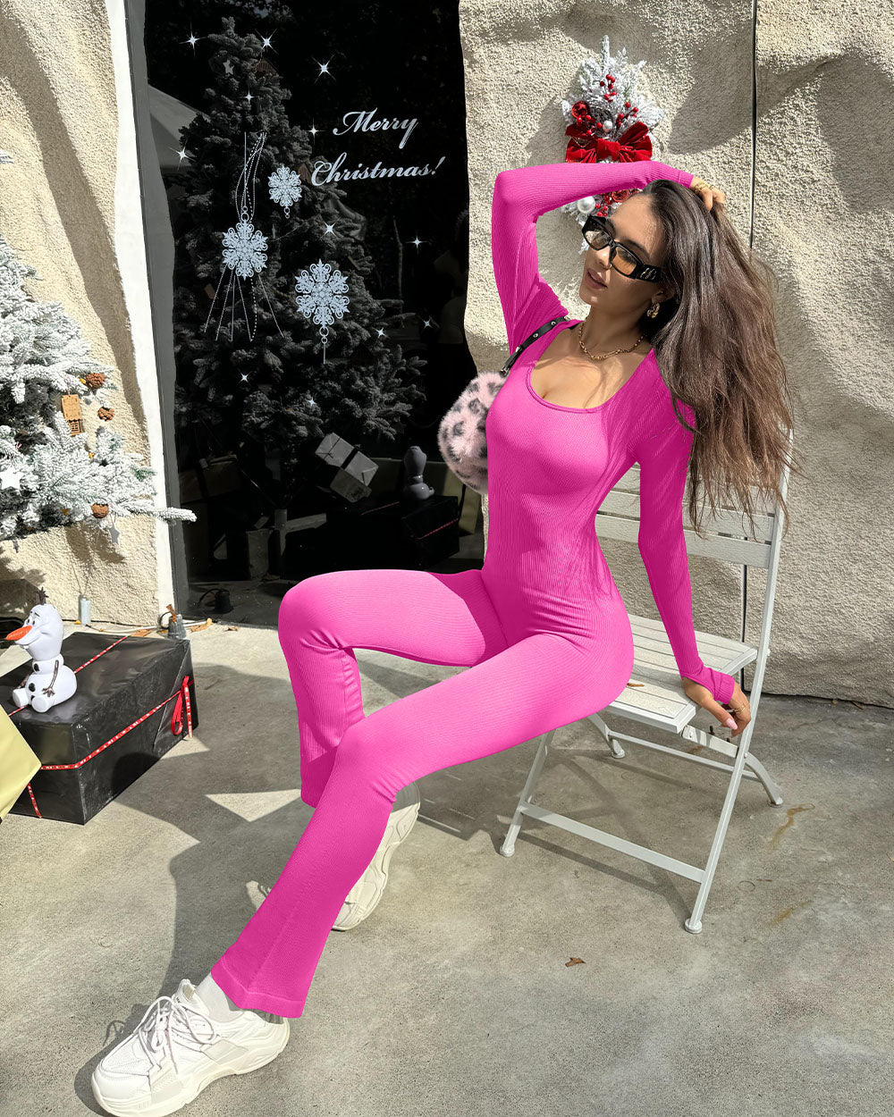 AFZ®Onesie Long Sleeve Tops Bell Bottoms Jumpsuits