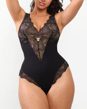 AFZ®LaceLux V-Shape Lace Bodysuit