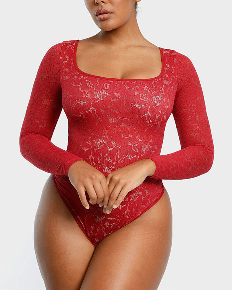 AFZ®LaceLux Sleeve Enhancer Bodysuit