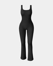 AFZ®Onesie Ribbed square neck tank tops jumpsuits