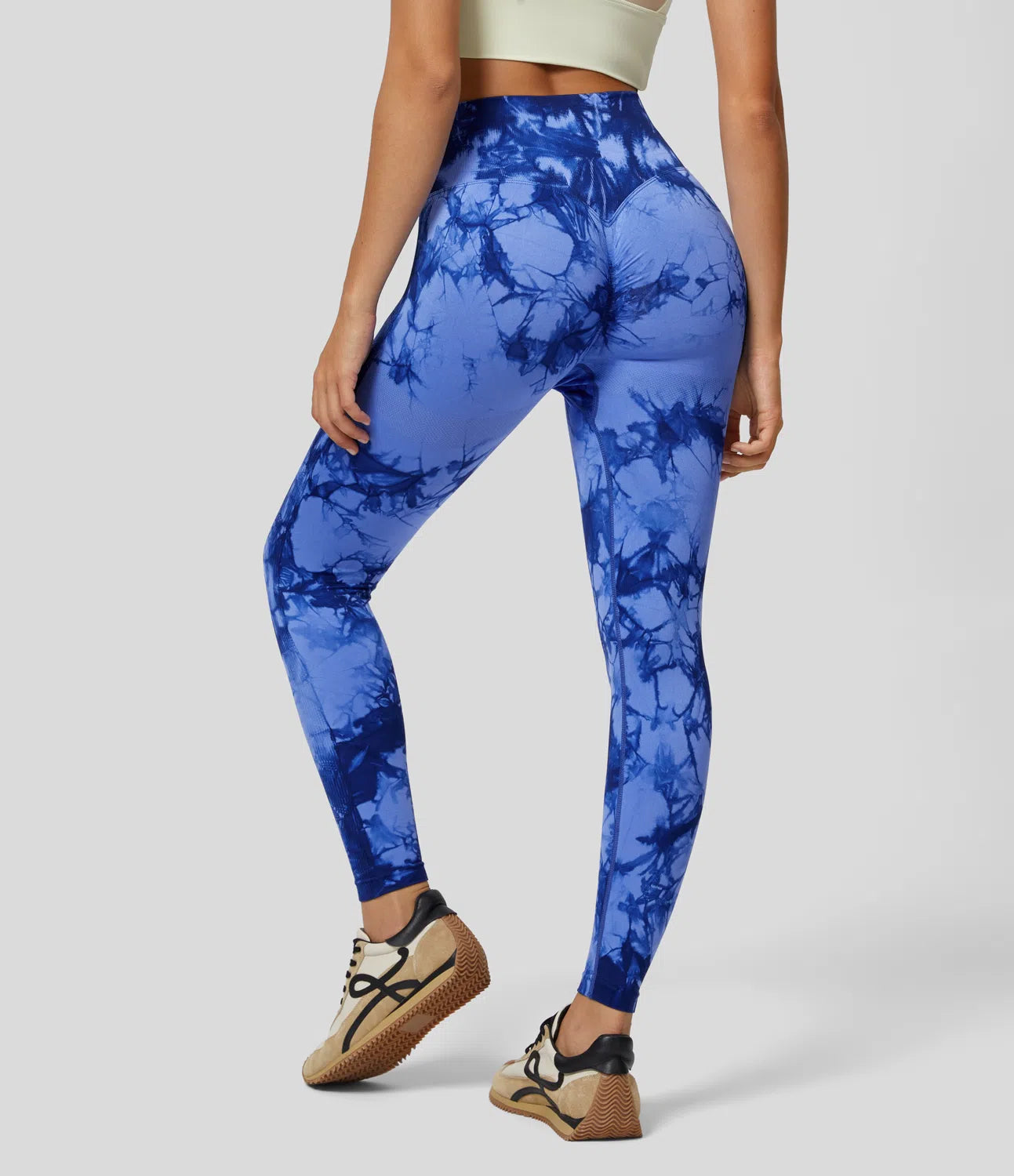 AFZ® Waisted Tie-Dye Leggings