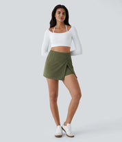 AFZ®Skirtlets Split Corduroy Mini-Skirts