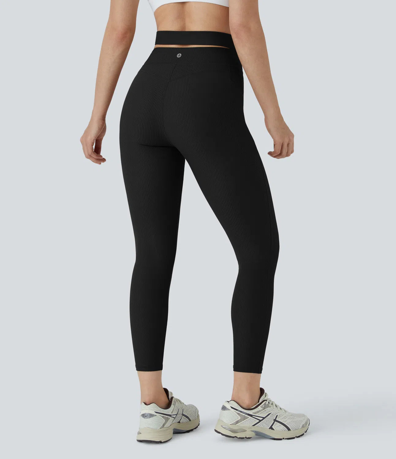 AFZ® Ribbed Buckle Yoga Leggings