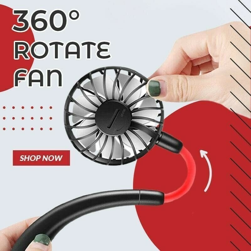 Portable neck fan