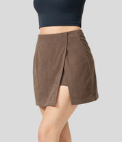 AFZ®Skirtlets Split Corduroy Mini-Skirts