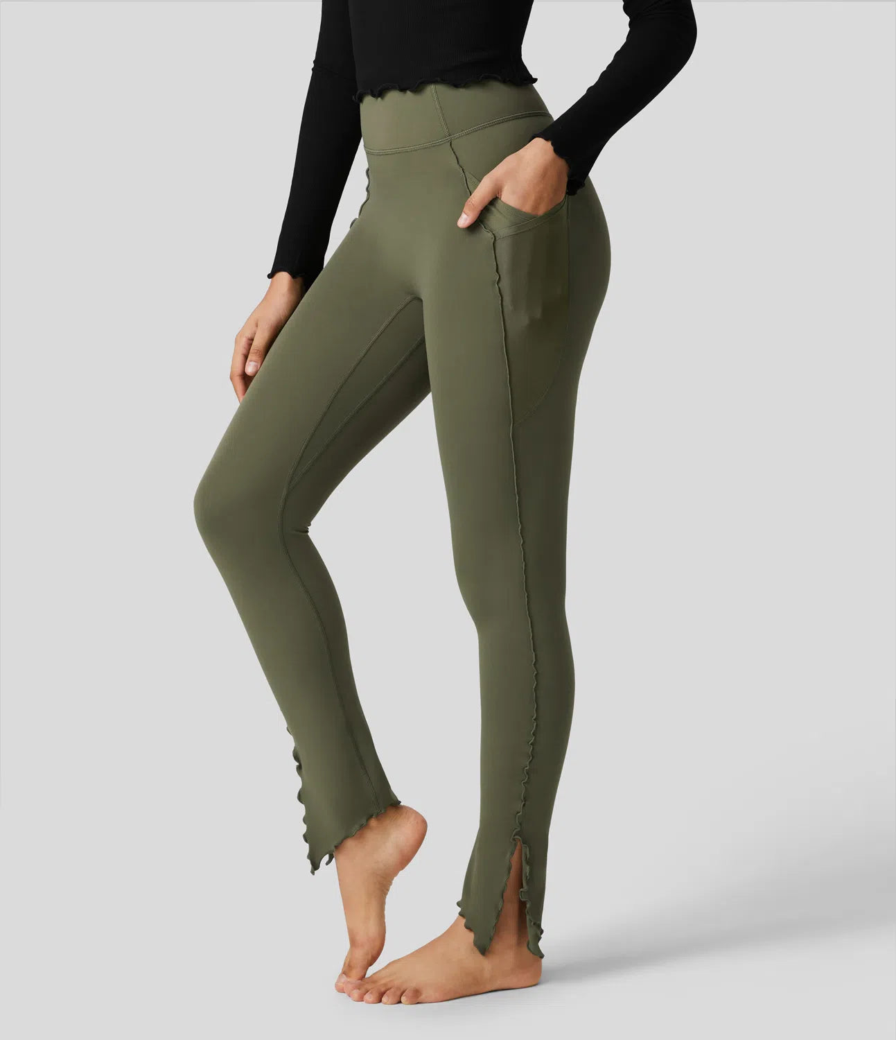 AFZ® Side Hem Leggings