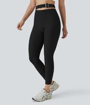 AFZ® Ribbed Buckle Yoga Leggings