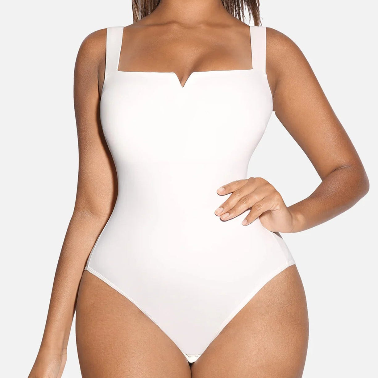 AFZ®DailyDeluxe Square Collar Bodysuit