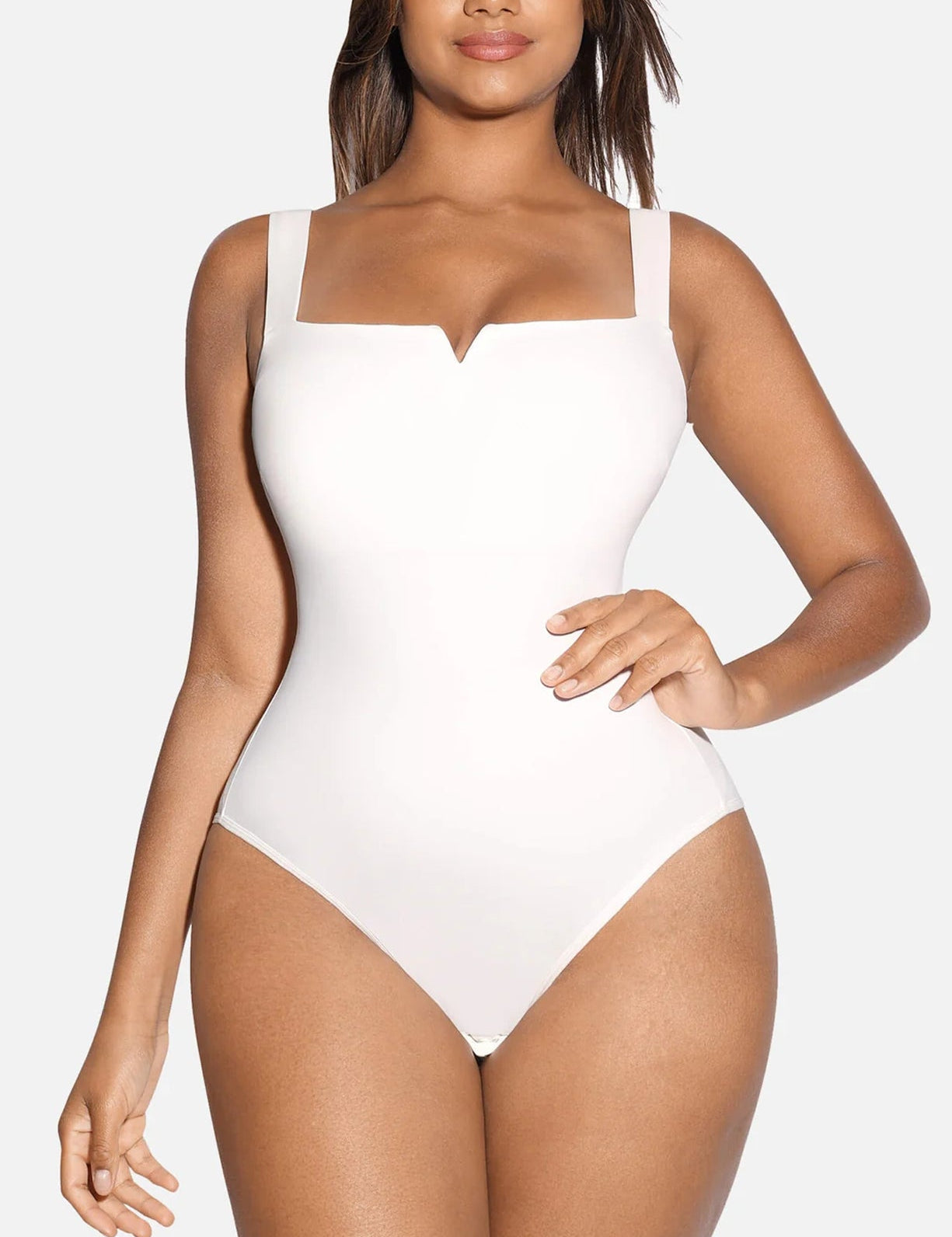 AFZ®DailyDeluxe Square Collar Bodysuit