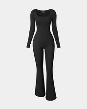 AFZ®Onesie Ribbed Exercise Long Sleeve Jumpsuits